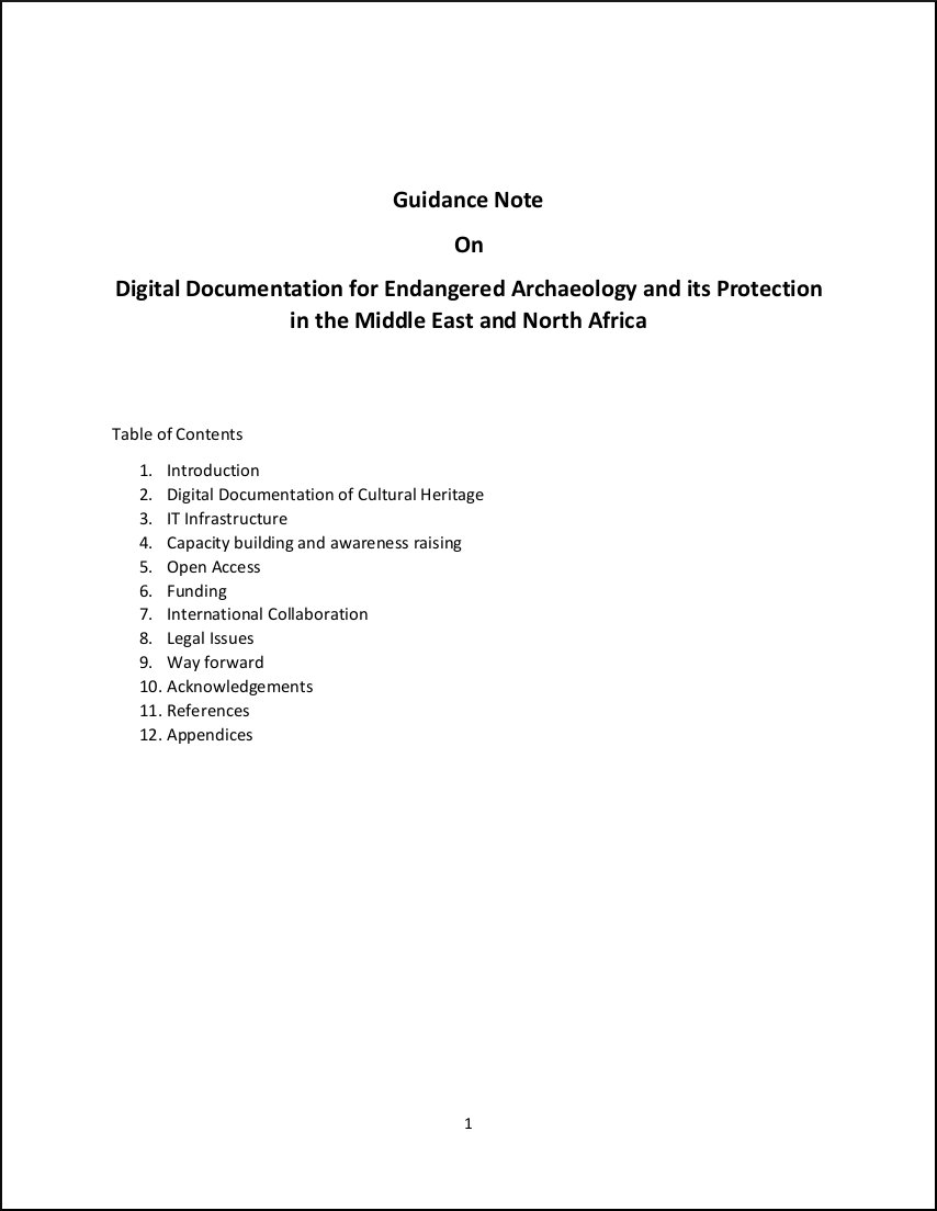 Guidance Note | EAMENA Project