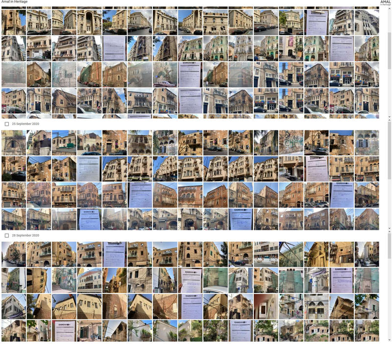 A small sample of the data and photos collected during the survey (DGA data, HerBridge screenshot).