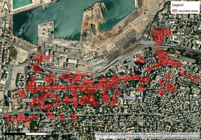 Areas recorded by DGA staff (map by William Deadman) Areas recorded by DGA staff (map by William Deadman)