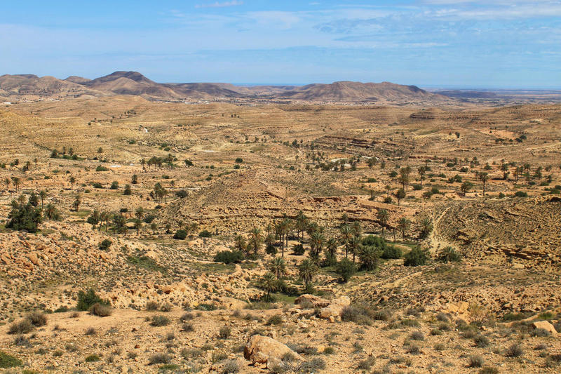 Project site in the El Dhaher Mountain Range, Tunisia.