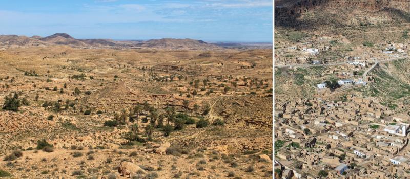 Project sites in the El Dhaher Mountain Range.