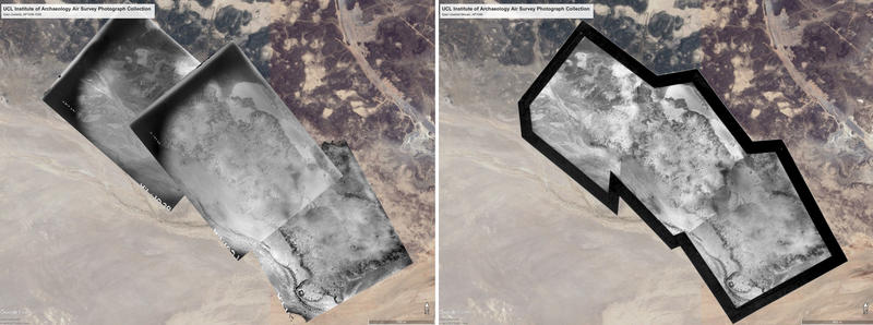 Qasr Uweinid Left: AP1036-1038, Right: Mosaic AP1040