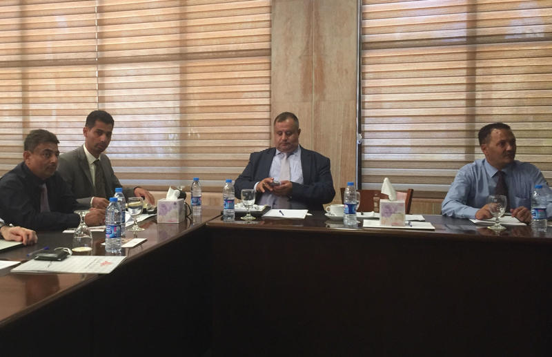 Figure 2: Members of the GOAM team, including their director Muhannad al-Siyyânî, attend the YHMP focus group workshop in Amman in the summer of 2017