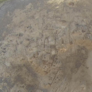 Fig. 9: Kom Wasit, remains of the ancient town (courtesy of Italian mission in Beheira) at 11am