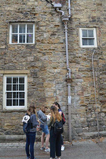 Figure 2 Participants carry out a condition assessment on Durham's heritage sites.